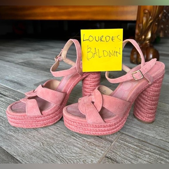 Pink Coach Talina Sandal Size 5 - Picture 1 of 4